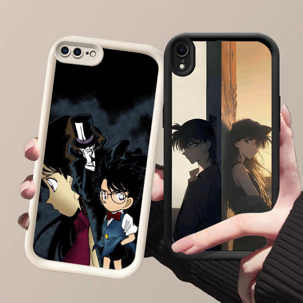 MK-57 Detective Soft Silicone Casing สําหรับ iPhone XR X XS 6 7 8 Max Plus