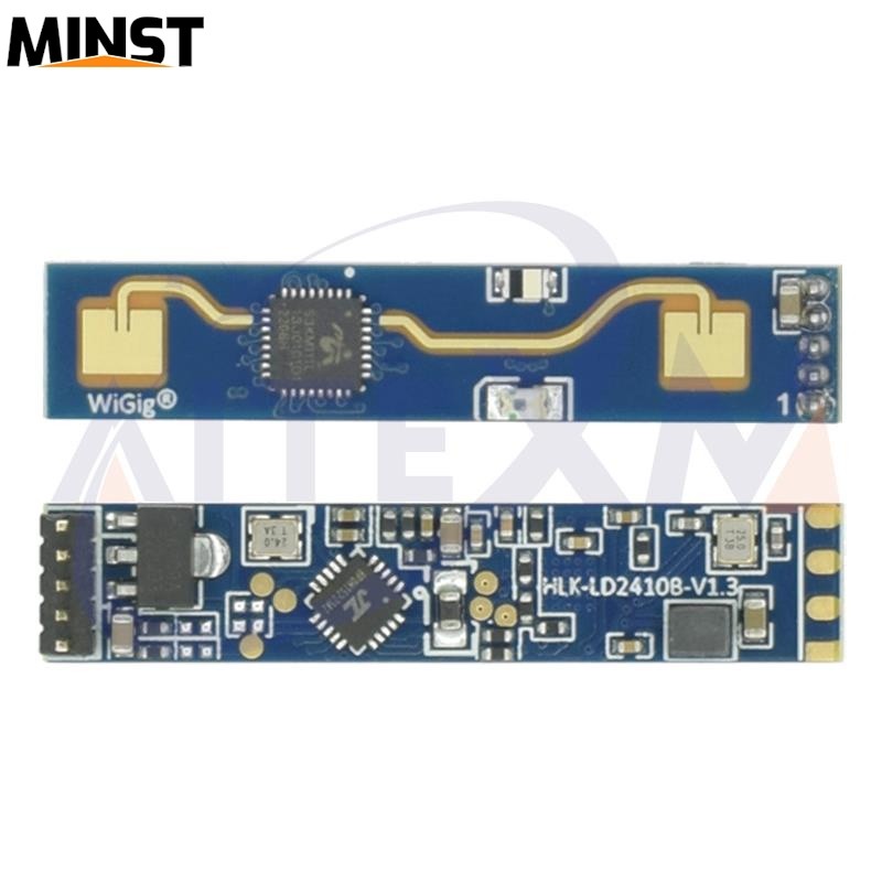HLK-LD2410 HLK-LD2410B 24G FMCW 24GHz สมาร์ทมนุษย์ Presence Sensing Radar โมดูลมิลลิเมตร Wave Motion