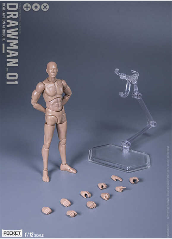 ➧ Damtoys โมเดลตุ๊กตาขยับแขนขาได้ Dps01แบบ1/12สำหรับผู้ชา