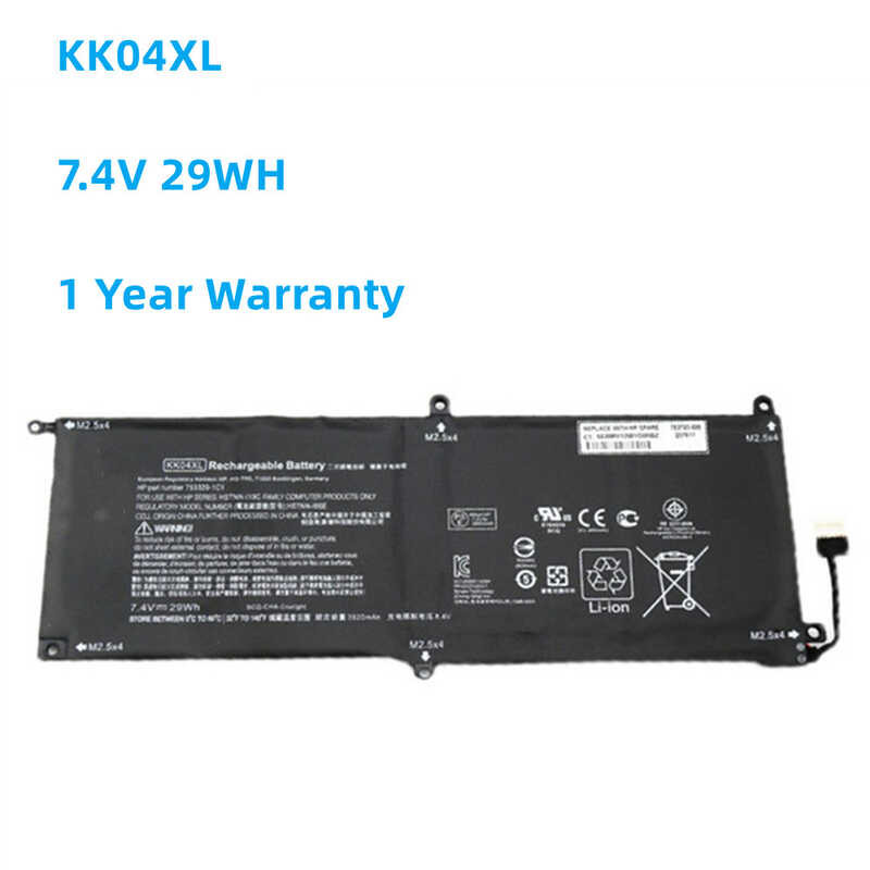 KK04XL 1 7.4V 29WH แบตเตอรี่สำหรับ HP Pro HSN-I19C x2 612 G1 แท็บเล็ต HSN-