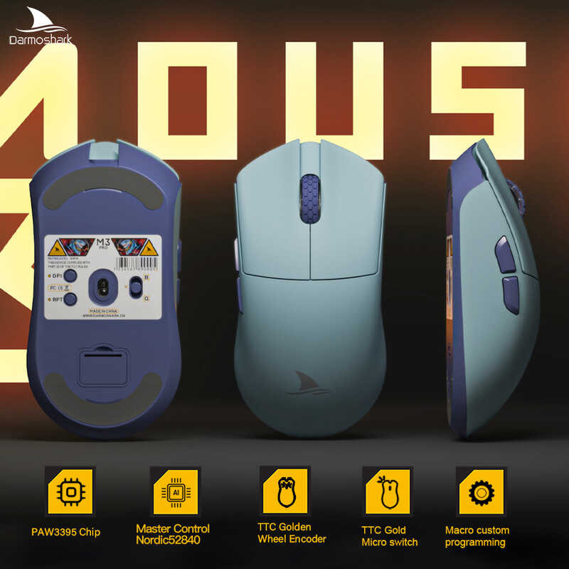 Darmoshark ร้านค้าอย่างเป็นทางการ M3 Pro 4Khz Wireless Esports Gaming Mouse T