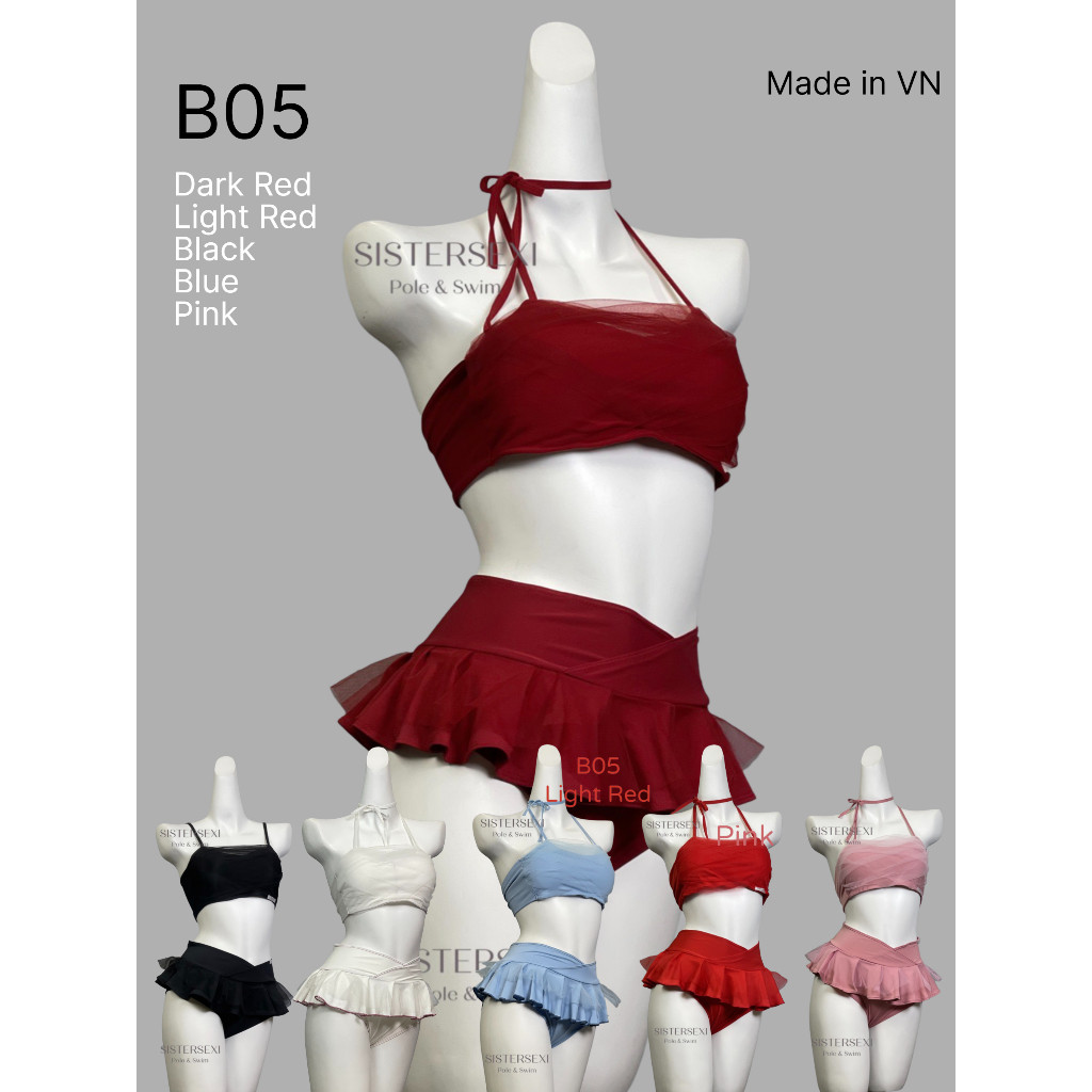 (Ready Stock) B05- บิกินี่ Polewear, Twerking SUMMER GIRLS - SISTER SEXI