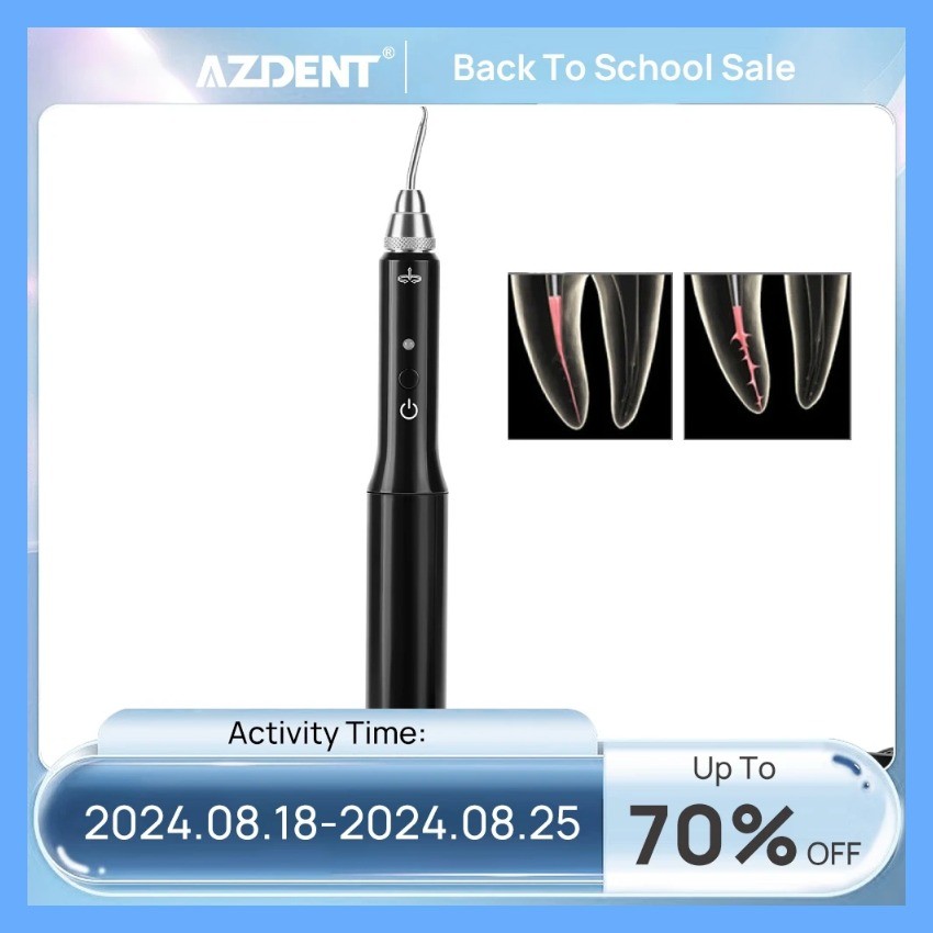 tk AZDENT Dental Cordless Gutta Percha Obturation System Endo Heated Pen 2 Tips Lab 3 Seconds Rapid