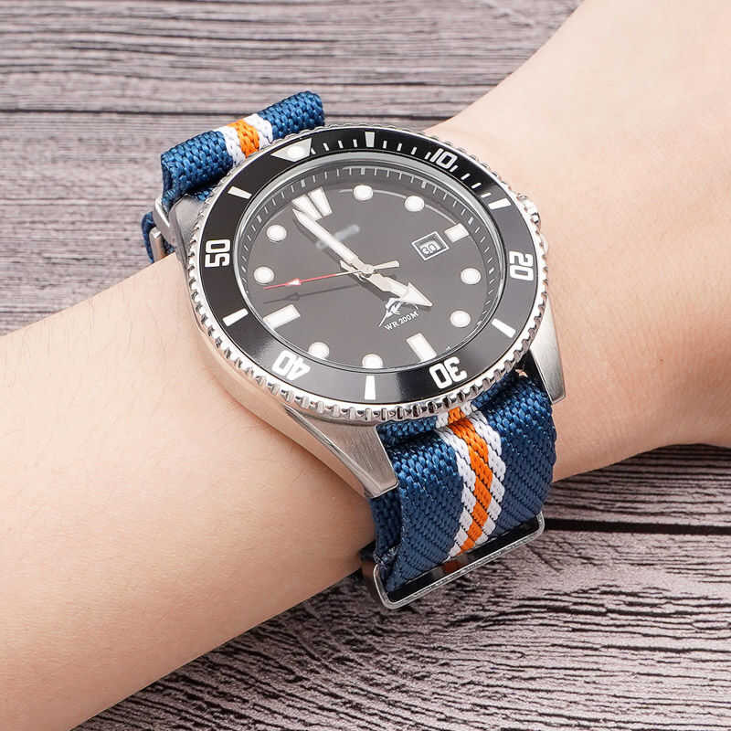 20Mm 18Mm 22Mm 24Mm Bracelets Nylon Braided Watchband NATO Zulu Soft Nylon Watchstrap Replacement F