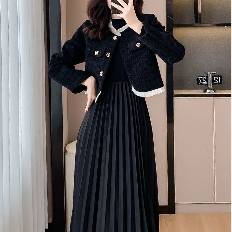 สไตล์ฝรั่งเศส High-End เสื้อแจ็คเก็ตผู้หญิงฤดูใบไม้ผลิฤดูใบไม้ร่วงสไตล์ใหม่ Classy Celebrity Tweed แฟชั่นทําด้วยผ้าขนสัตว์สั้นด้านบน - รูปที่ 4