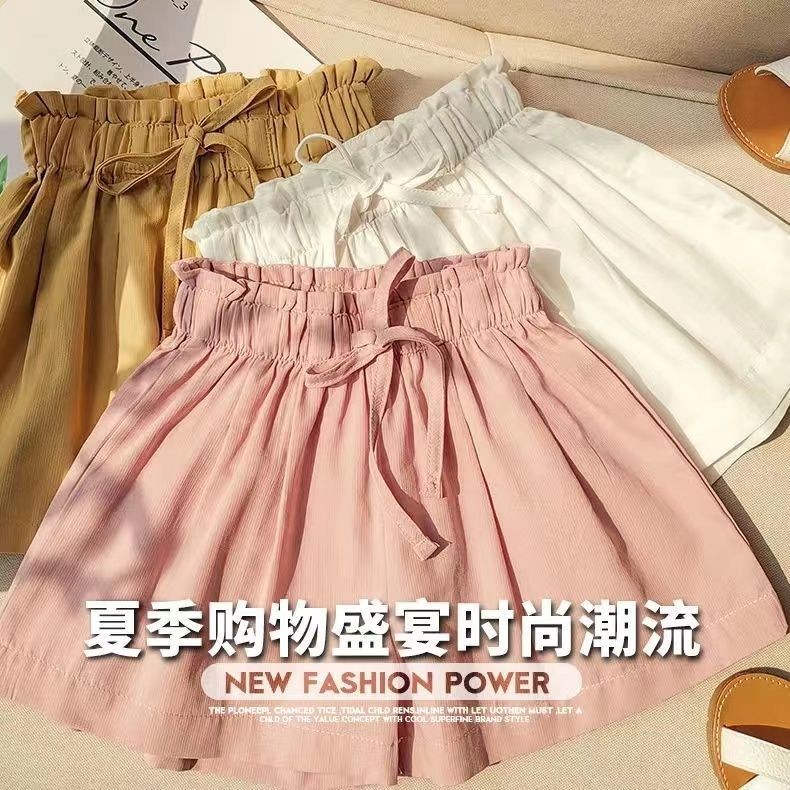 [กางเกงขาสั้นเด็กผู้หญิง] กีฬาฤดูร้อนสไตล์ใหม่กางเกงหลวมสไตล์บางทุกการแข่งขันสวมใส่ด้านนอก