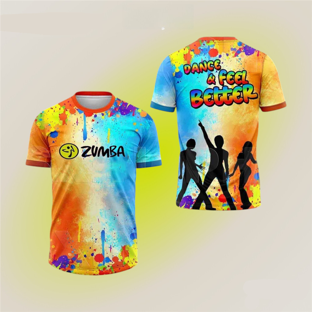 2025 เสื้อระเหิด Zumba Love Zumba Zumbawear เสื้อยืดเครื่องแบบ ZUMBA Dance