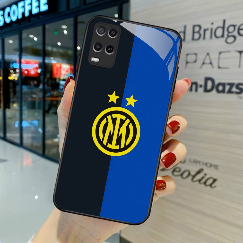 YA-16 Inter Milan HD Softcase Glossy Glass สําหรับ OPPO A54 A55 Reno Narzo 7 8 8i 9 50 Pro