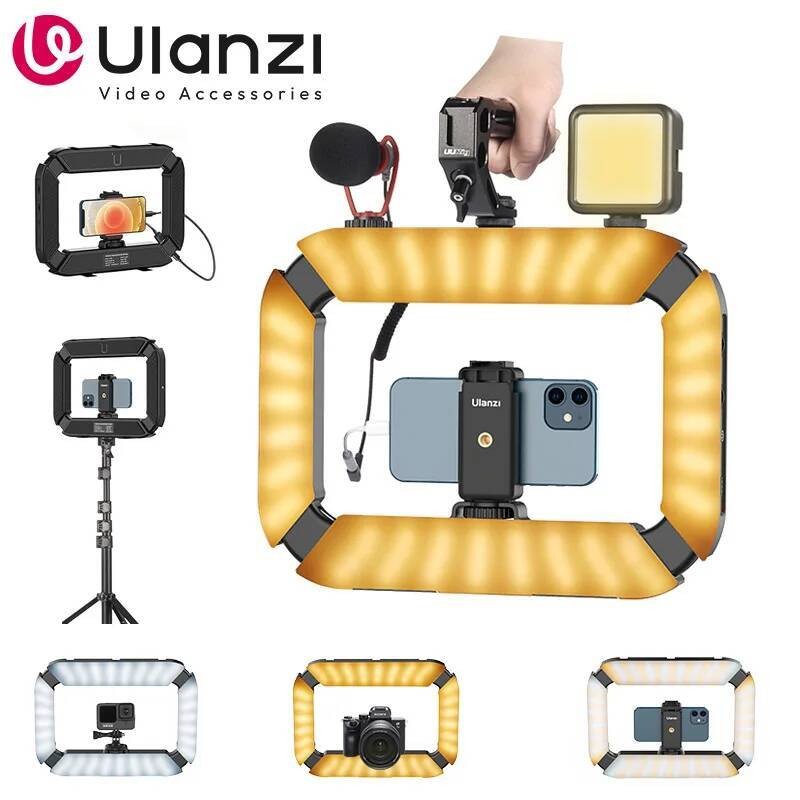 สมาร์ทโฟน Video Rig Ulanzi U200 Ultimate Handheld LED Ring Light Selfie Light โทรศัพท์ Video Stabili