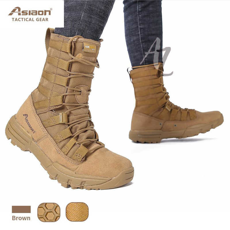5 Top☆Asiaon 579 Cordura Fabric High Cut Tactical Boots For Outdoor Activities