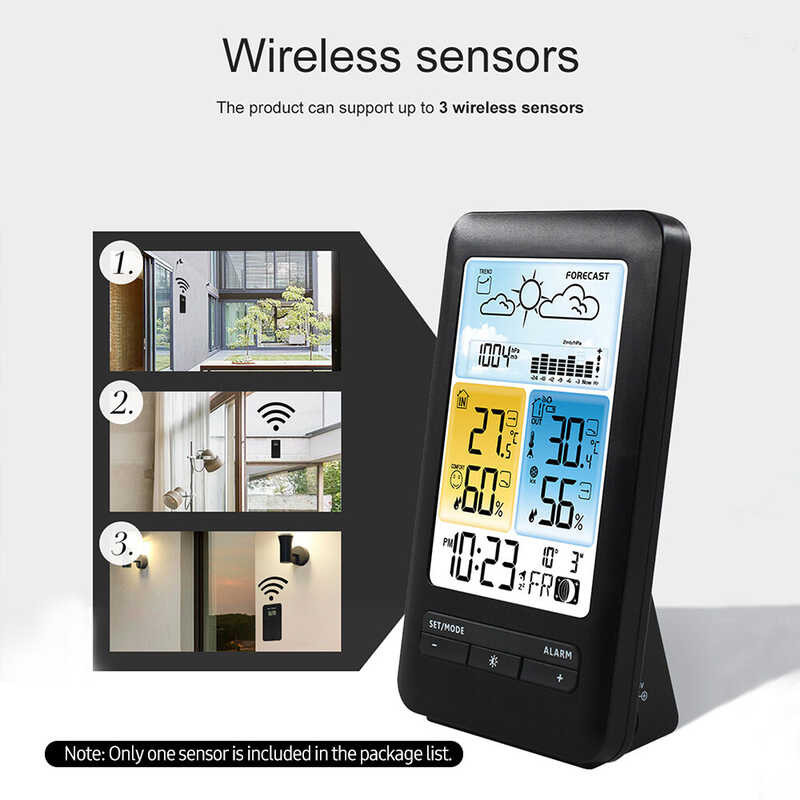 ❤ สมาร์ทเซนเซอร์ LCD Weather Station นาฬิกาปลุกด้วย Snooze