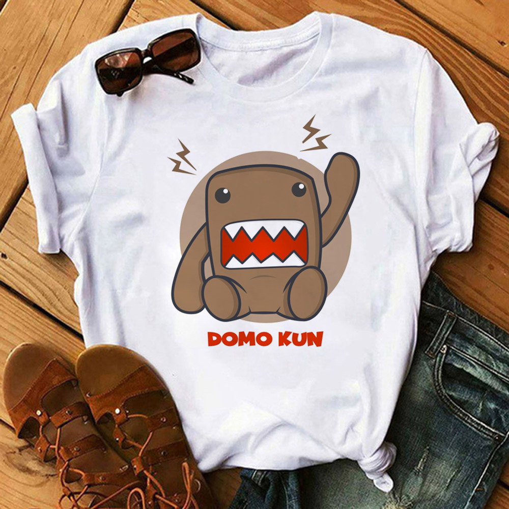 Domo t เสื้อผู้หญิงเสื้อยืดมังงะเสื้อผ้าอะนิเมะหญิง