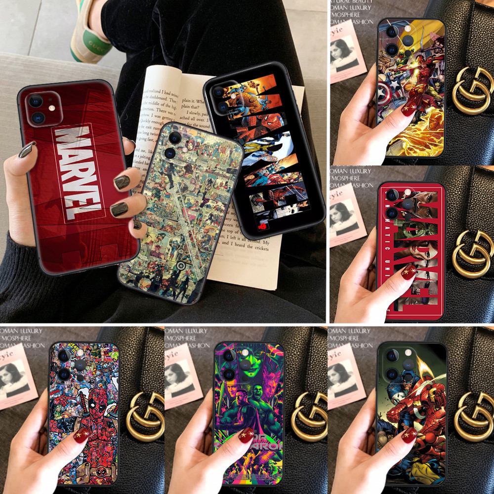 สําหรับ OPPO Reno 6Z 5G 7 4G 5 Lite 5K 5G 6 Pro Plus soft Case G161 Marvel Comics การพิมพ์โลโก้