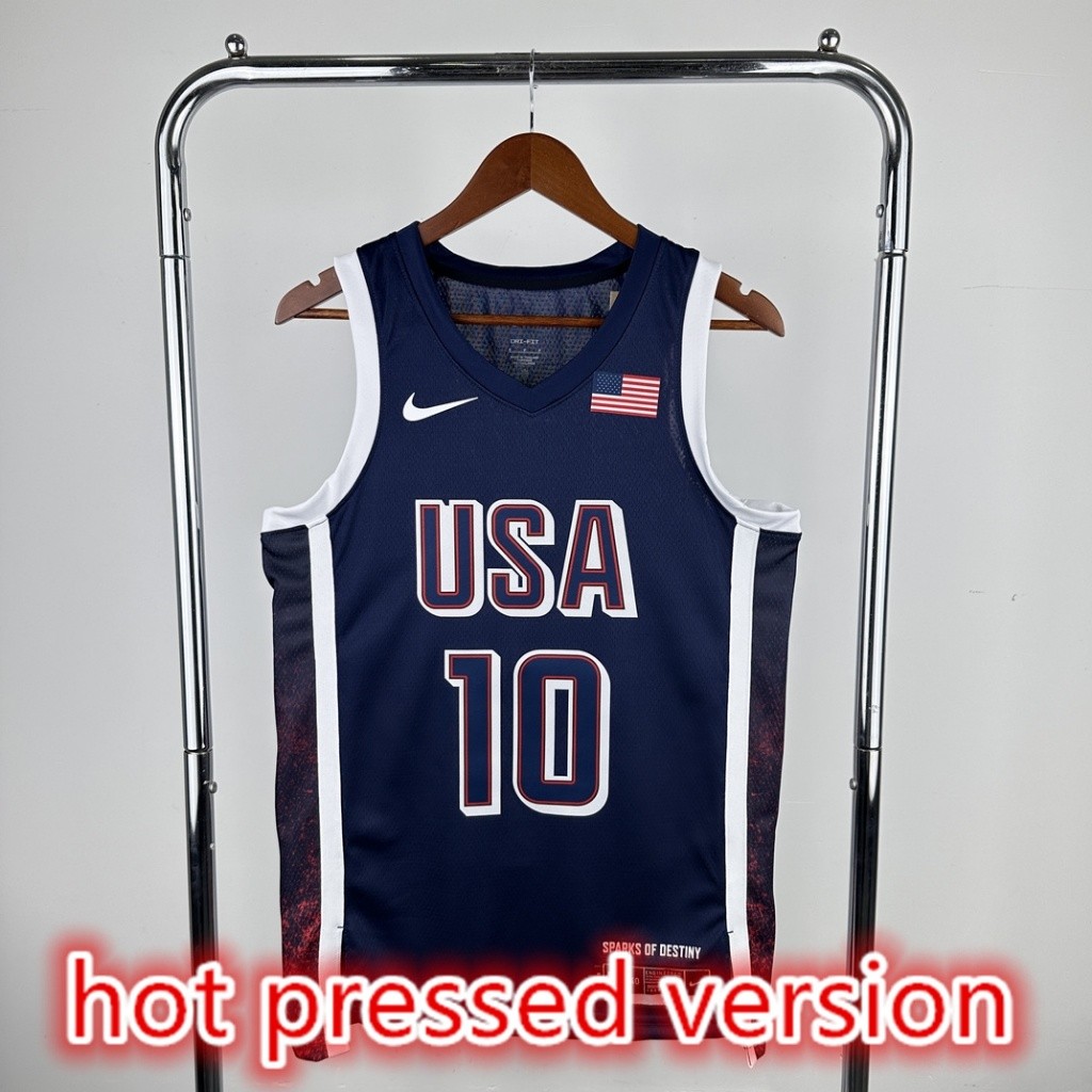 2024 NBA Jersey รุ่นกดร้อน Paris Olympic USA #10 เสื้อบาสเก็ตบอล TATUM