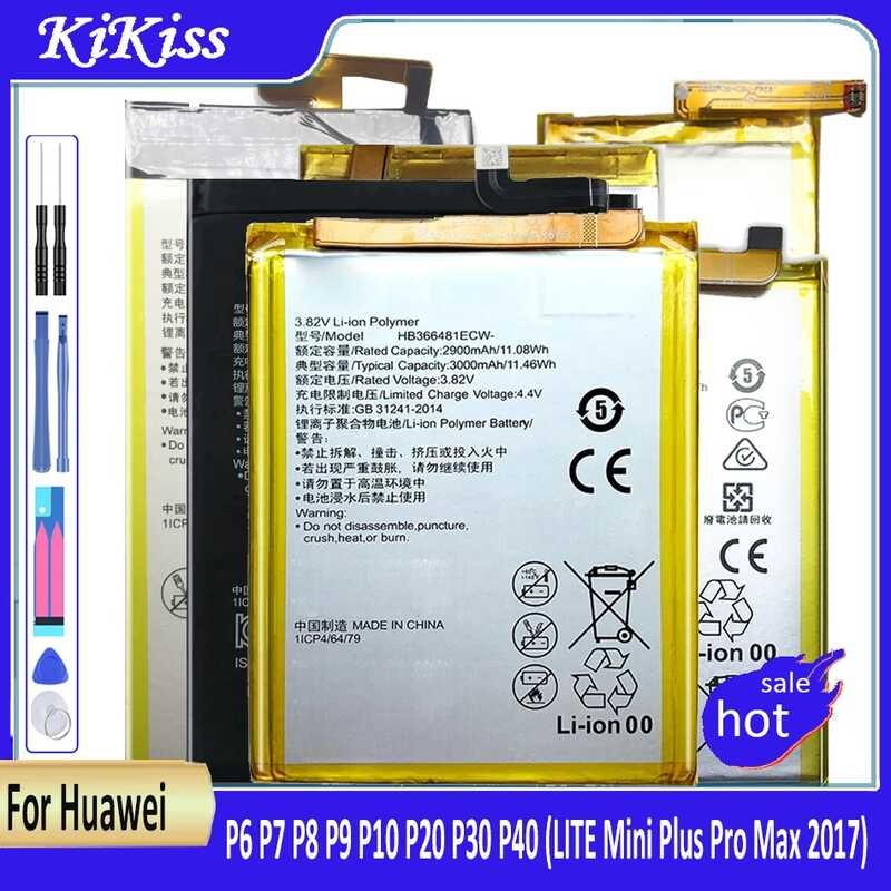 แบตเตอรี่ Huawei P6, P7, P8, P9, P10, P20, P30, P40 (LITE, Mini, Plus, Pro, Max, 2017)