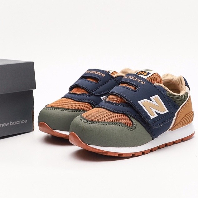 Nb 996 รองเท้ากีฬาลําลอง พื้นนิ่ม ระบายอากาศ กันลื่น สีน้ําตาล สีเขียว สีฟ้า สําหรับเด็ก