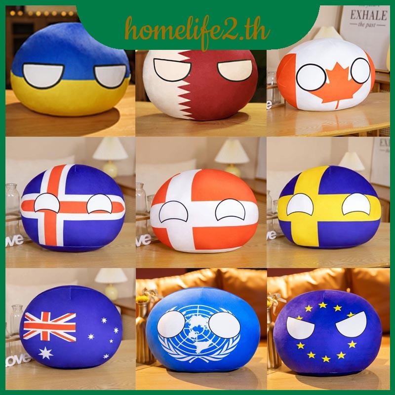 หมอนตุ๊กตานุ่ม รูปการ์ตูนโปแลนด์บอล World Countryball ขนาด 10 ซม. เหมาะกับของขวัญ สําหรับเด็ก