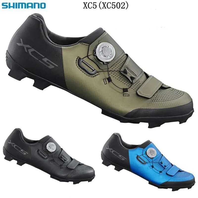 Shimano รองเท้าจักรยาน XC502 Enduro SH (XC502) MTB Lock รองเท้าผ้าใบสำหรับผู้ชายและผู้หญิง XC5 รองเท
