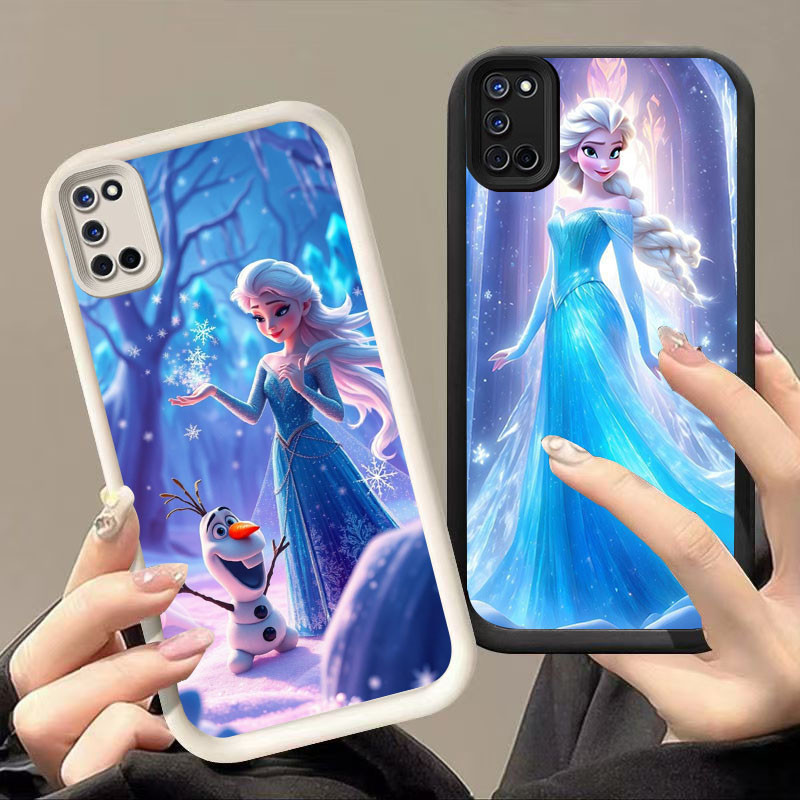 YZ-83 Frozen Elsa กันกระแทกสําหรับ OPPO F19 A95 A92 A52 A94 F19S A55 A74 A72