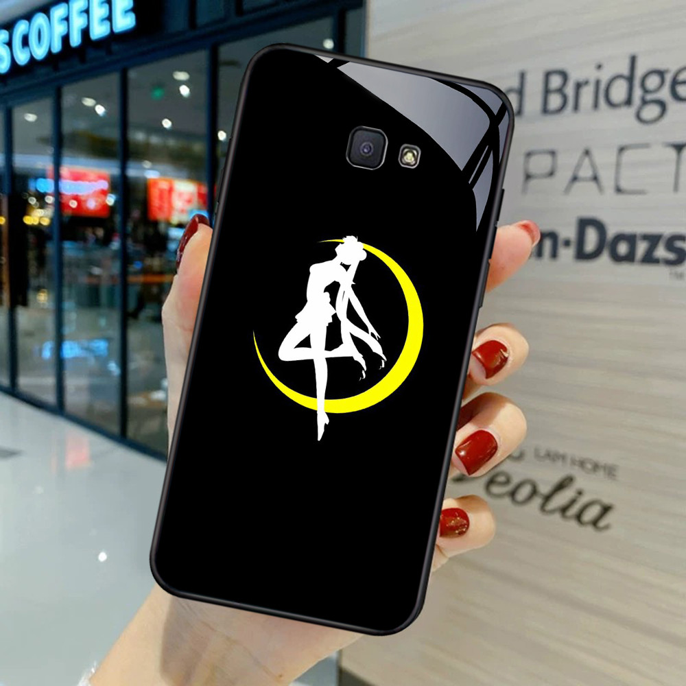 NA-76 เซเลอร์มูน HD Softcase แก้วเคลือบเงาสําหรับ Samsung J7 Prime J6 J4 Core Pro Plus หมายเหตุ 9