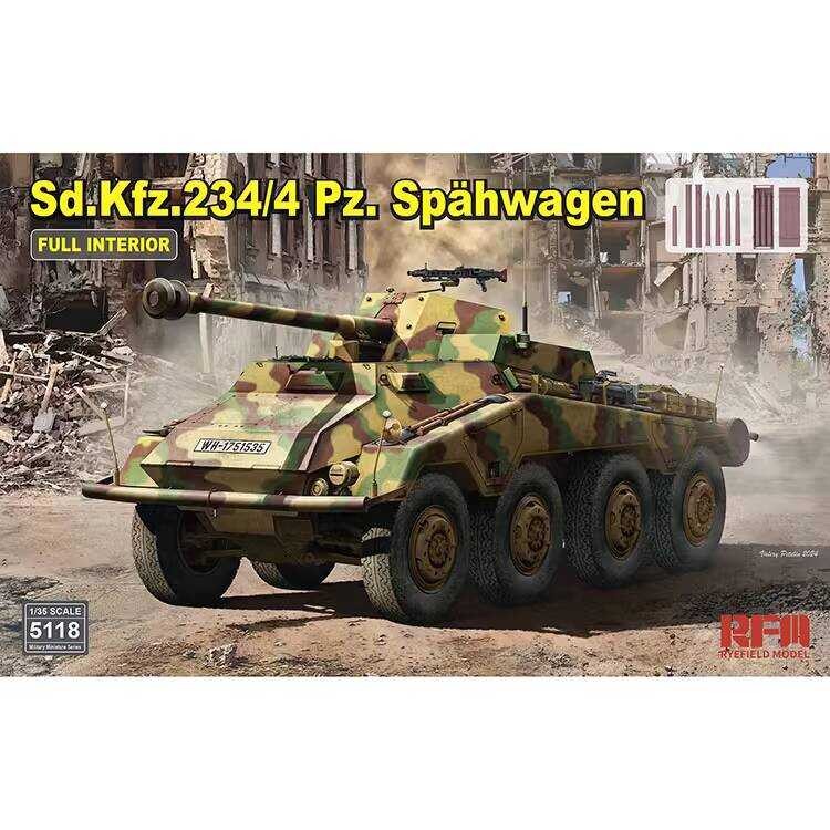 โครงสร้างภายในเต็มรูปแบบ RFM RM-5118 1/35 Sd.Kfz.234/4