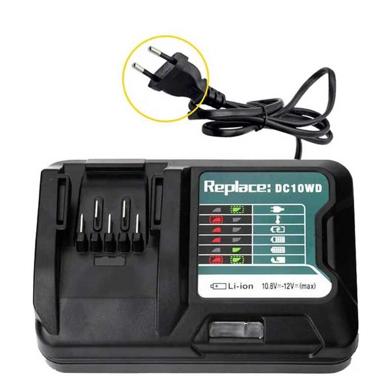 ▥  ที่ชาร์จแบตเตอรี่ลิเธียมแบบเร็ว10.8V 12V สำหรับ Dc10wd Dc10sb Dc10wc Bl1015 Bl1016 Bl1