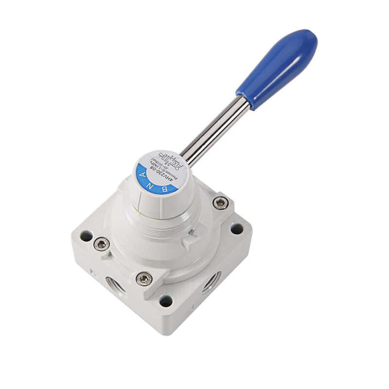 4HV230-08 Pneumatic Vae 3 Position 4 Way Rotary Lever Hand Vae PT1/4 Pneumatic Air Control Vae