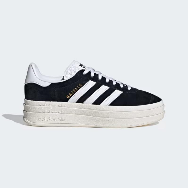 [ของแท้] Adidas Gazelle BoldBlack White Shoes HQ6912
