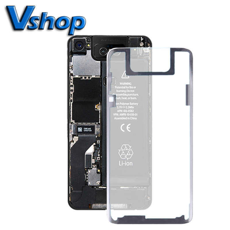 ฝาครอบแบตเตอรี่ด้านหลังโปร่งใสสำหรับ 7 ASUS Zenfone 6 ZS630KL