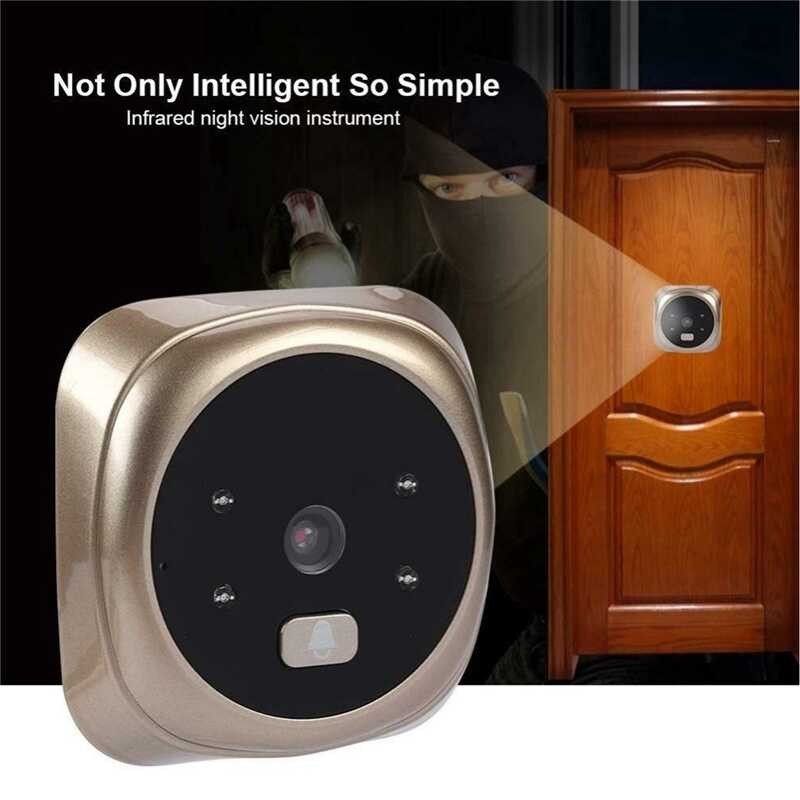 ❤ Door Bell With Camera LED Smart Video Doorbell HD 720P Night Vision PIR Motion Detection 2.4