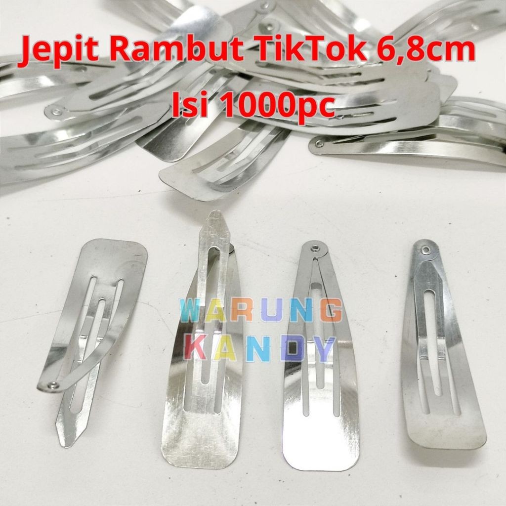 กิ ๊ บติดผม Tiktok 6.8ซม . ~ 1000ชิ ้ น