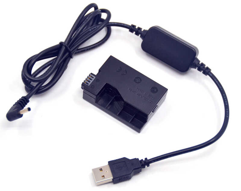 Cable 7 USB 5V DC+LP E8 Dummy Battery DR-E8 Coupler+for Canon EOS Rebel T2i T3i T4i T5i 550D 600D