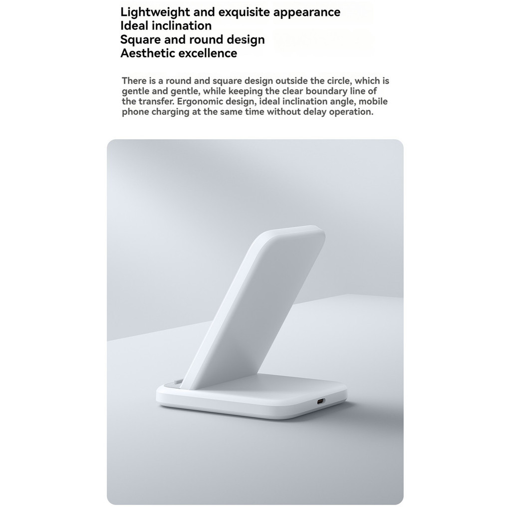 Xiaomi Mijia แท่นชาร์จไร้สายแนวตั้ง Pro 30W 50W Qi Quick Charge Type C MDY-17-EM MDY-14-EN ราคา ถูกที่สุด ดีลบีเคเค แกลเลอรีภาพที่ 6