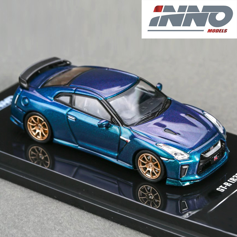 Inno 1:64 GTR R35 T-SPEC Midnight Purple โมเดลรถอัลลอย ชิ้นประดับ