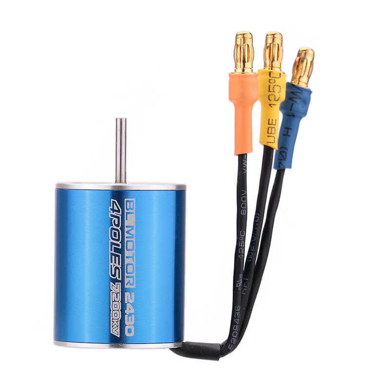 Δ 2430 5800Kv 7200Kv 4P เซ็นเซอร์ Motor 25A Brushless ESC ผู้ว่าราชการจั