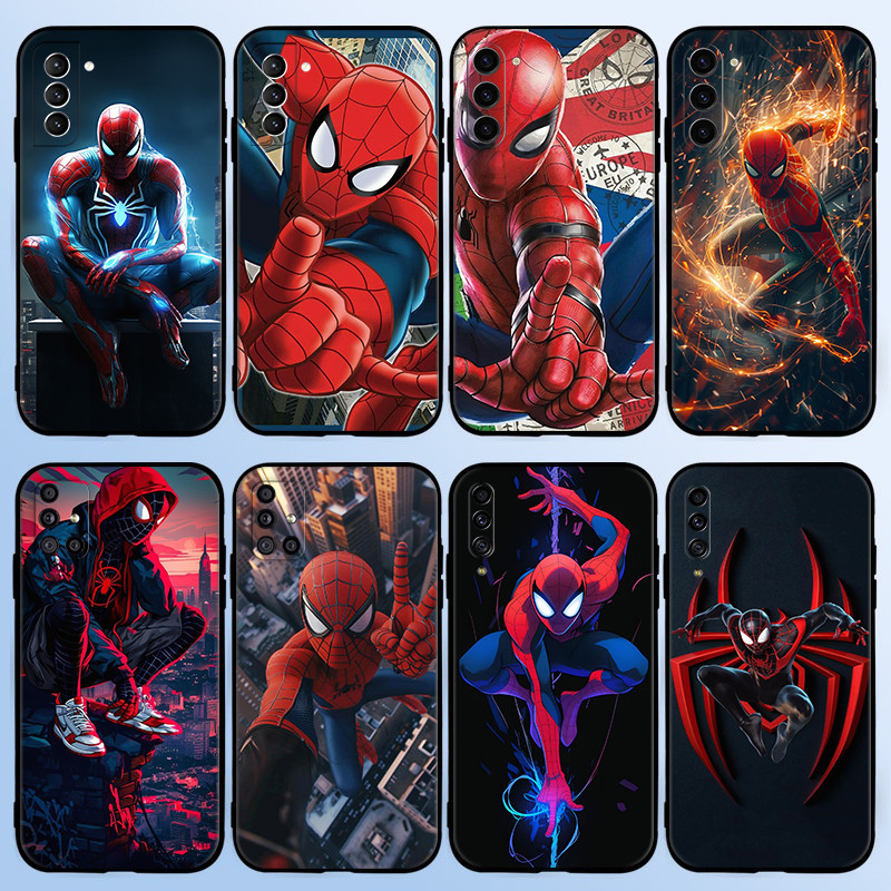 H6SV Cool การ์ตูน Spider-Man สําหรับ Samsung S24 Fe Plus Ultra Note 8 9 10 20 Plus Lite M14 M15 tpu 