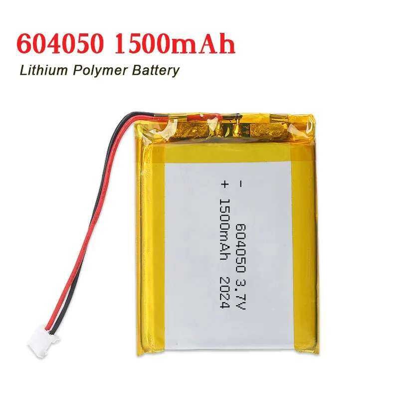 604050 แบตเตอรี่ลิโพ 1-10 ชิ้น 3.7V 1500mAh แบตเตอรี่ลิเธียมโพลิเมอร์สำหรับเครื่องปั๊มนม การเรียนรู้