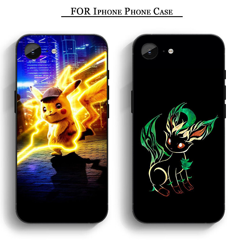 LH219 Pokemon Pikachu iPhone 11 12 Pro Max Mini 6 7 8 Plus Plus 6S X XS Max XR SE Soft Case