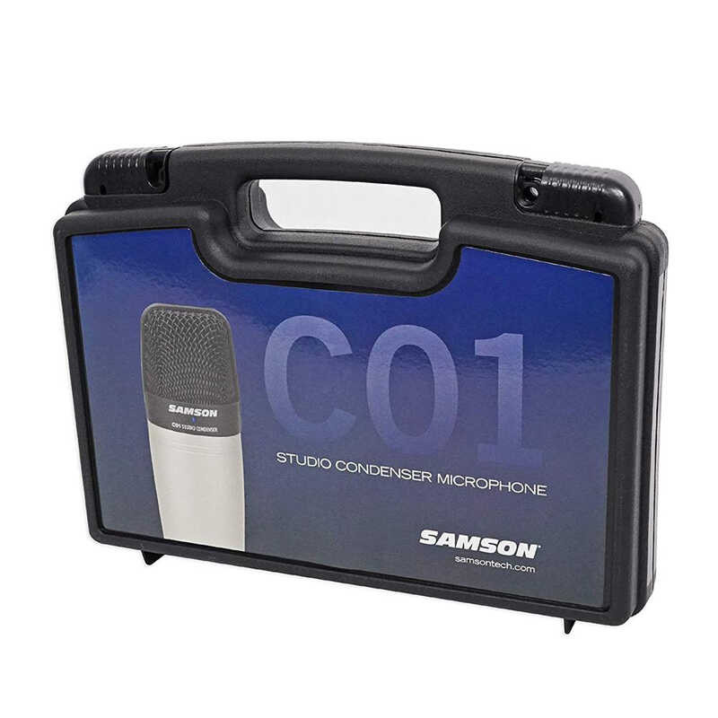 SAMSON C01 Condenser Microphone For Recording Vocals, Acoustic Instruments And As An Overhead Drum