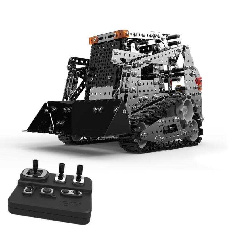 ➧ DIY RC Crawler Forklift สแตนเลสประกอบบล็อก SW (Rc) 008 2.4G รีโมทคอ