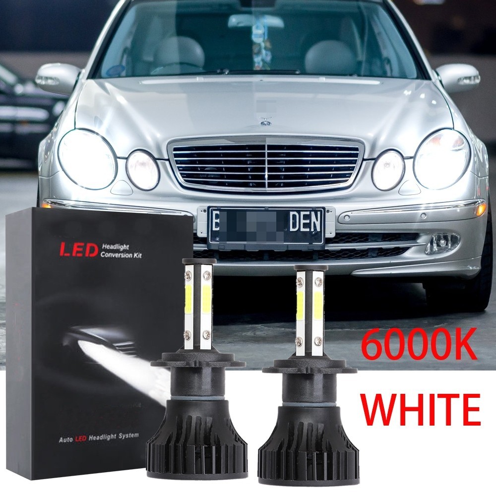 Led ไฟหน้ารถหลอดไฟชุด 12-32V 6000K สีขาวสําหรับ Mercedes-Benz W211 W203 W204 W124 W201 AMG W202 W220