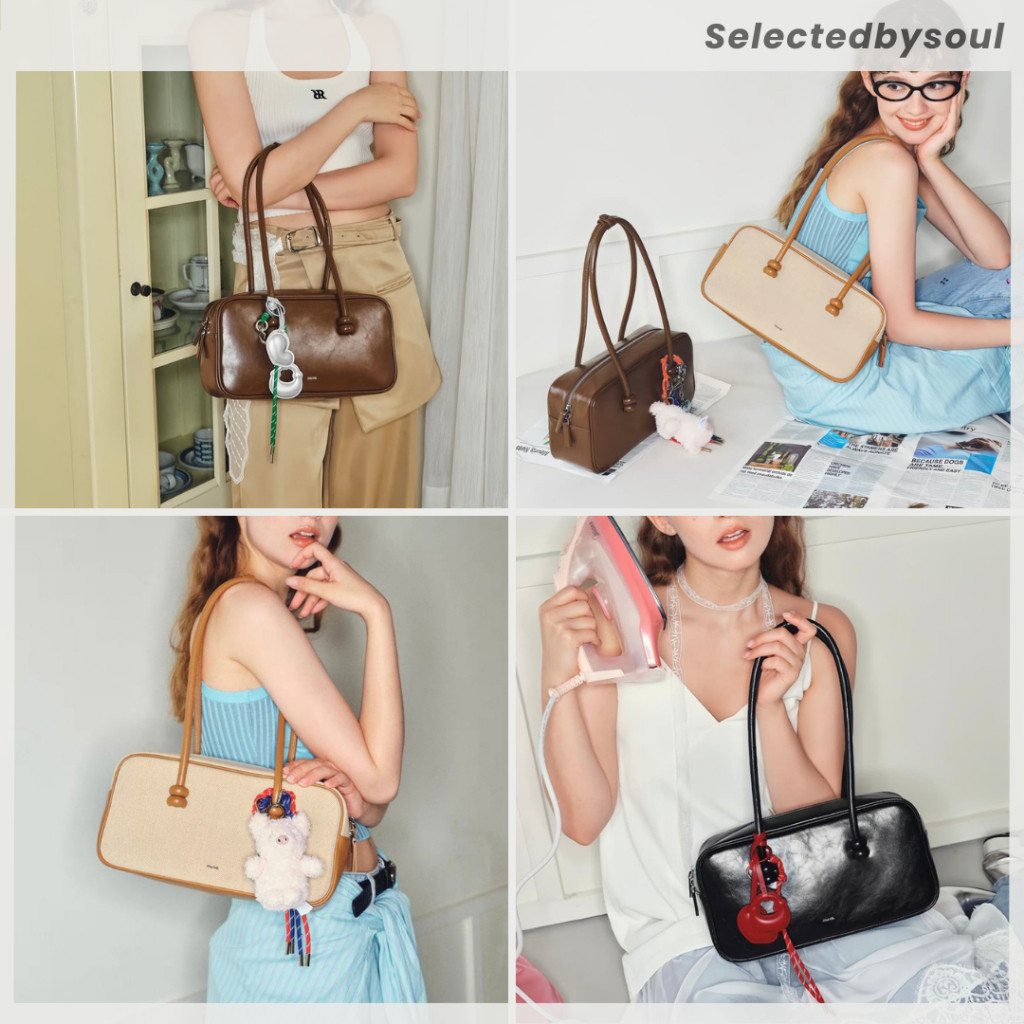 ♞,♘,♙[Preorder] Muva Boston Shoulder Bag กระเป๋าสะพายไหล่ของแท้100%  กระเป๋า Muva ของแท้