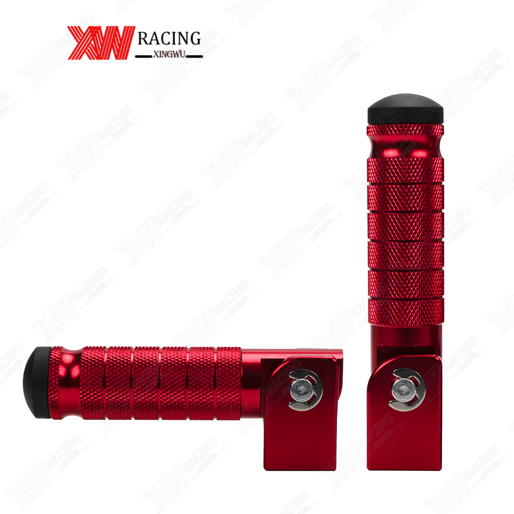 XW RACING ที่เหยียบเท้า แบบพับได้ สําหรับรถจักรยานยนต์ จักรยาน สกูตเตอร์ไฟฟ้า จักรยานยนต์ 8 มม ที่พักเท้า อลูมิเนียม กันลื่น - รูปที่ 7
