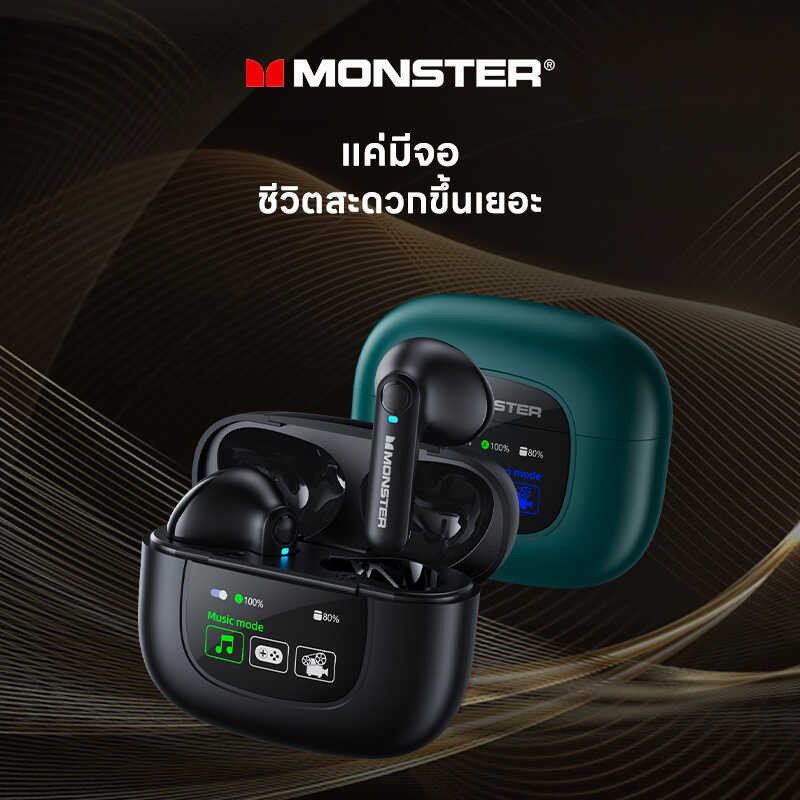 Monster Xkt20 Bluetooth Wireless Headset หูฟังไร้สายบลูทูธ5.4 หูฟังหน้าจ