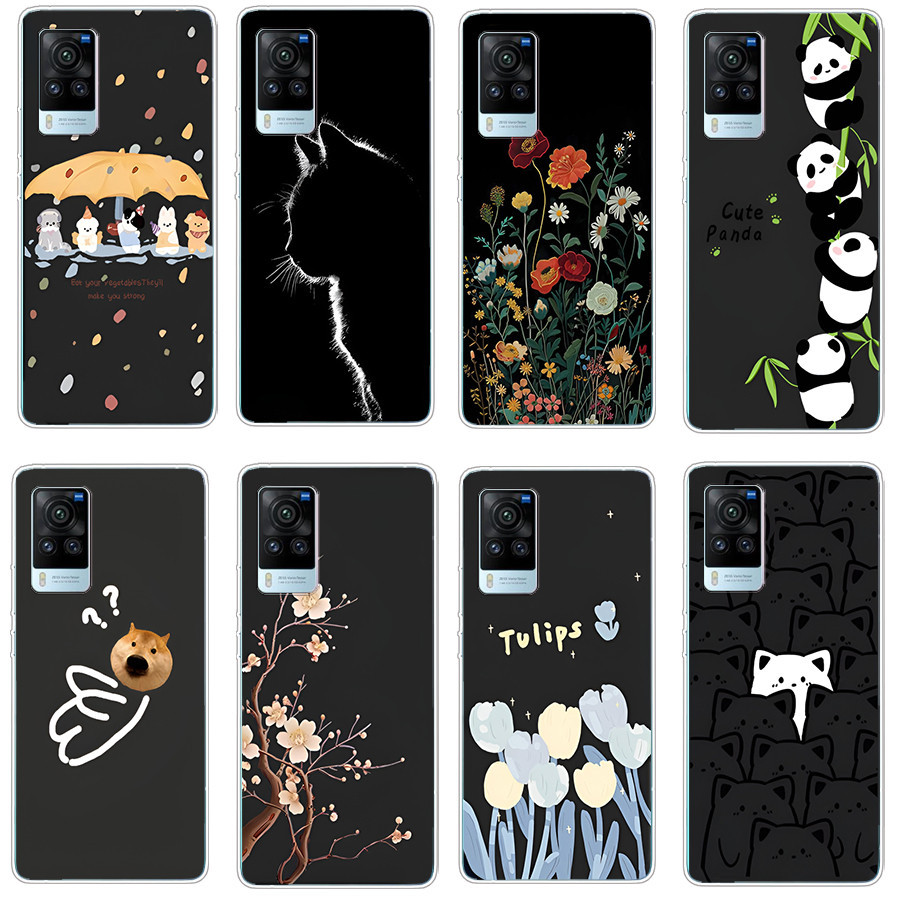 ปลอกสําหรับ vivo x60 pro Soft Case TPU Print Phone Cover