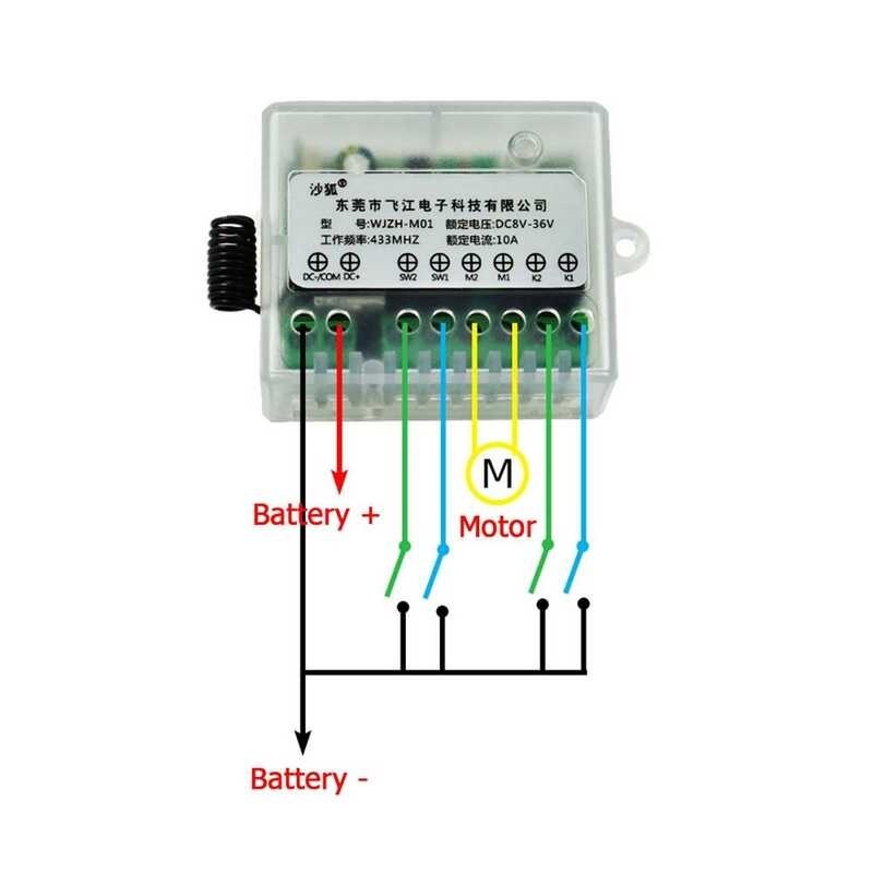 ❤ Donfi DC Motor Controller 12V 24V 36V 10A With Limit Remote Switch CW CCW For Linear Actuato