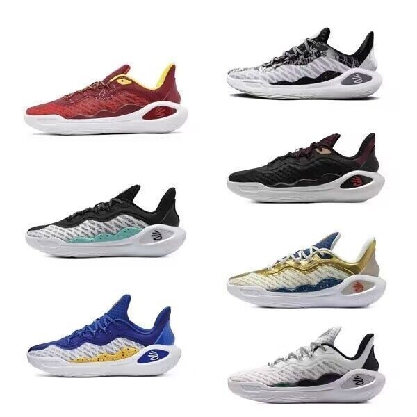 ใหม่ Curry 11th Generation Curry 11 Flow รองเท้าต่อสู้จริง Low-Top กีฬารองเท้า Breathable Anti-Slip