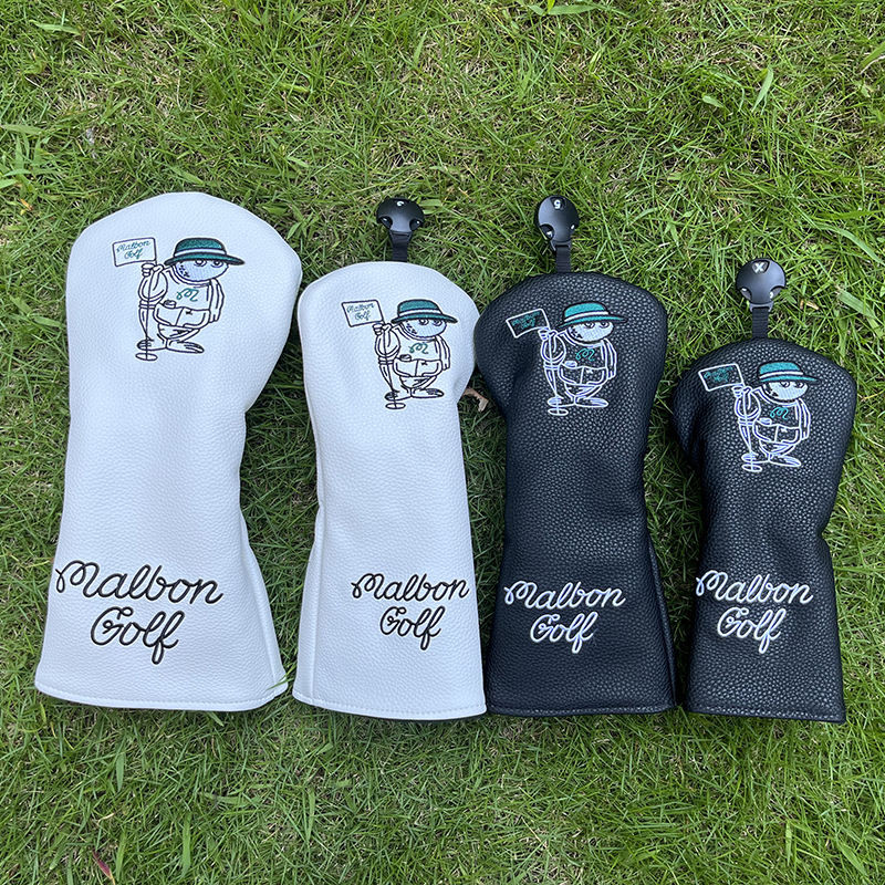 Malbon Golf Club Cover Fat Bucket Hat Putter Fairway Wood Cover Head Cover Protective Cover Hat Cover