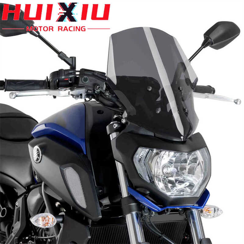 Δ ภาพใหญ่: สปอยเลอร์กระจกหน้ารถจักรยานยนต์ Fz07 Mt-07 Mt0