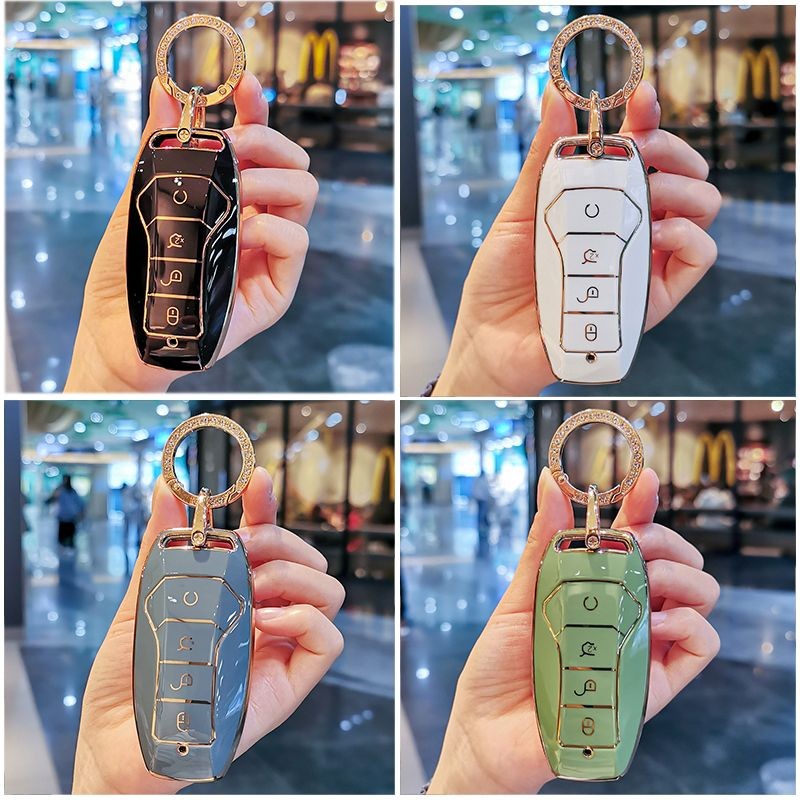 BYD i3 คีย์ฝาครอบ S6/G3R/L3/S7/F0/E6/M6/TANG LAO Car Protective Buckle สำหรับผู้ชายและผู้หญิง